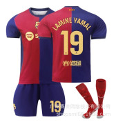 Lamine Yamal 19 Barcelona 24-25 Hemma Tröja Senaste Vuxen Barn Fotbollströja Ny Säsong 4