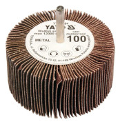 Lamellhjul med skaft 80x40x6 p80 / YT-83383 / YATO