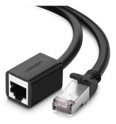 UGREEN 2m RJ45 Cat6 Förlängningskabel LAN Hane - Hona Svart