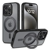 iPhone 13 - Stöttåligt Skal 4-FACK Korthållare Svart Black