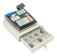Elektronisk Kassaregister, Dubbel Skärm, Hållbar Design, Säkra Transaktioner