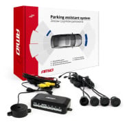 Parkeringssensorkit för kamera och LCD-skärm, svart 22 mm AMIO-02989