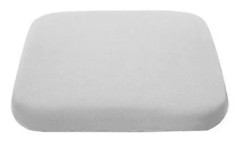 Sittdyna i Memory Foam med Rem, Långsam Återhämtning, Alla Säsonger, Halkfri, Tvättbar - Perfekt Ljusgrå