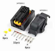 TE typ vattentät bilkontakt 40P dator ECU-kontakt med bakstycke 1473255-1 Med terminal 1473252-1