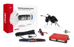 Rinkinys parkeringssensorer backningssensorer max led 4 sensorer balta amio-02289