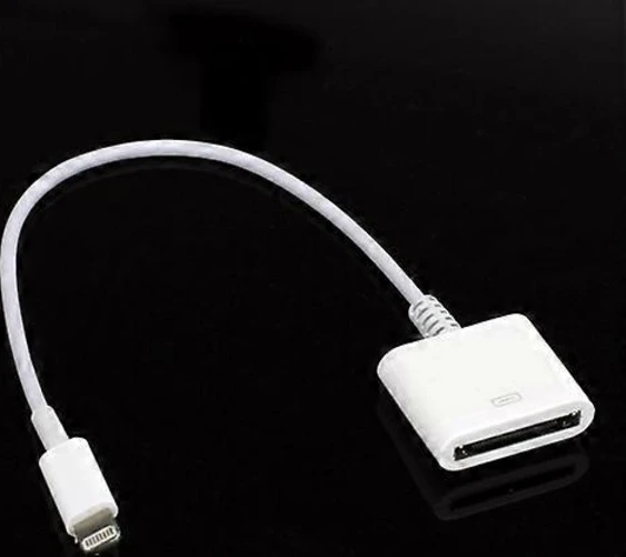 Apple Lightning till 30-stifts adapterkabel för iPhone 5/iPod Touch 5/iPod Nano 7/iPad Mini (22 cm)