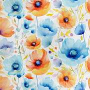Kungligt sammetstyg i polyester för sömnad - Blommotiv - RDX2634