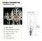 10-pack Små Glödlampor 25W Klar Edison Skruv Flamformad Lampa Ses E14 240V Från Brightfour