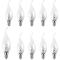 10-pack Små Glödlampor 25W Klar Edison Skruv Flamformad Lampa Ses E14 240V Från Brightfour