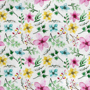 Kungligt sammetstyg polyester för sömnad - motiv blommor 1
