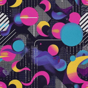 UTOMHUSDEKORATIVA TYGER OXFORD - Motiv Geometrisk I DX3200