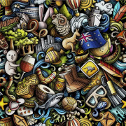 UTOMHUSDEKORATIVA TYGER OXFORD - Motivföremål från australisk kultur I DX741