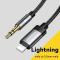 ESSAGER ES-YP22 Lightning till 3,5 mm ljudadapterkabel för Apple/Android-hörlurar