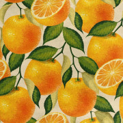 Kungligt sammetstyg i polyester för sömnad - motiv orange