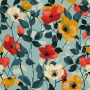 UTOMHUSDEKORATIVA TYGER OXFORD - Motivblommor I DX5291