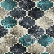 UTOMHUSDEKORATIVA TYGER OXFORD - Marockanskt mosaikmotiv