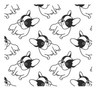 UTOMHUSDEKORATIVA TYGER OXFORD - Motivritade bulldoggar I DR092