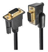 DB-007-RI-1.0M 90 Degree Right Angle VGA RGB Male to Straight Male Extension Cable 3COAX+6C