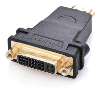 UGREEN HDMI till DVI 24+5 Adapter 1080P Hane till Hona Konverter Kontakt för HDTV Monitor Display