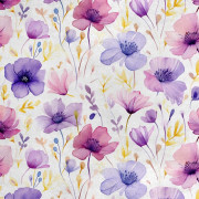 Kungligt sammetstyg i polyester för sömnad - Blommotiv - RDX2637