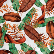 Kungligt sammetstyg polyester för sömnad - motiv bananblad