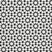 OXFORD UTOMHUSDEKORATIVA TYGER - geometriskt motiv svartvitt