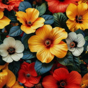 UTOMHUSDEKORATIVA TYGER OXFORD - Motivblommor I DX5616