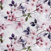 Kungligt sammetstyg i polyester för sömnad - Blommotiv - RDX2978