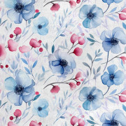 Kungligt sammetstyg i polyester för sömnad - Blommotiv - RDX2715