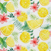 UTOMHUSDEKORATIVA TYGER OXFORD - Citrusfrukter - DX2940