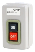 3.7KW 380V 3F 3-fas PÅ/AV Självlåsande Tryckknappsbrytare Mekanisk Utrustningskontrollstation