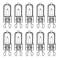 G9 Halogenlampor 40W,230V, 10-pack 40W