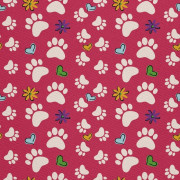 UTOMHUSDEKORATIVA TYGER OXFORD - Motiv Tassar Hjärtan Blommor I DX555