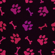 UTOMHUSDEKORATIVA TYGER OXFORD - Motiv med rosa tassar och ben