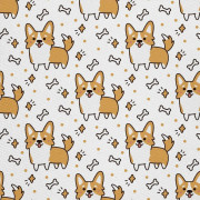 UTOMHUSDEKORATIVA TYGER OXFORD - Motiv Hundben I DX204