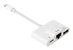 Lightning till RJ45 Ethernet LAN 10/100Mbps Nätverks Ethernet Adapter med Lightning för iPhone/iPad