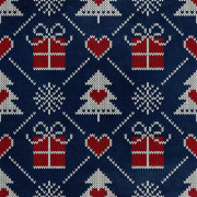 Kungligt sammetstyg polyester för sömnad - motiv med julsymboler