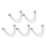 5 st Magnetiska Klämmor för Byxor, Magnetiska Spännen med Kedja, Multifunktionella Klädfästen, Magnetiska Stift för Sjal, Kofta, Manschett, Kant