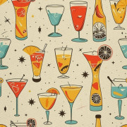 UTOMHUSDEKORATIVA TYGER OXFORD - Motiv Cocktail | DX8684