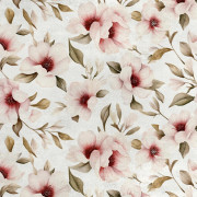 Kungligt sammetstyg i polyester för sömnad - Blommotiv - RDX2028