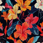 UTOMHUSDEKORATIVA TYGER OXFORD - Motivblommor I DX5142