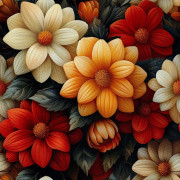 UTOMHUSDEKORATIVA TYGER OXFORD - Motivblommor I DX5547