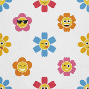 UTOMHUSDEKORATIVA TYGER OXFORD - Emoticon Blommotiv