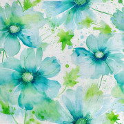 Kungligt sammetstyg i polyester för sömnad - Blommotiv - RDX2573