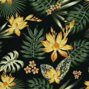 UTOMHUSDEKORATIVA TYGER OXFORD - Motiv med tropiska blommor och löv 2