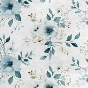 Kungligt sammetstyg i polyester för sömnad - Blommotiv - RDX2152