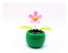 Soldriven Dansande Blomma Sol Automatisk Gungande Solros Bil Balkong Dekoration Sol