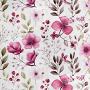 Kungligt sammetstyg i polyester för sömnad - Blommotiv - RDX2941