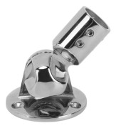 Marin antennfäste 22 mm/0,9 tum 316 rostfritt stål poleringsbearbetning 180° justerbart fäste för 7/8 tums antenner【CoPl】