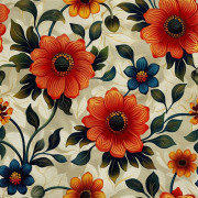 UTOMHUSDEKORATIVA TYGER OXFORD - Motivblommor I DX5526